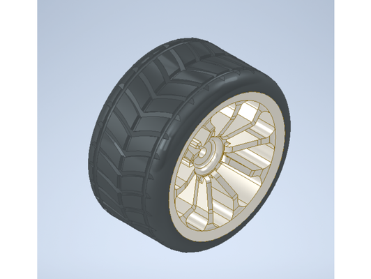 1 10 onroad wheel 12mm hex casted tire by tobitobson 3d print model - Mito3D