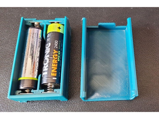 aa batterie pack single direction couverture gaine by cargie titulaire soutien cellule 3d print model - Mito3D
