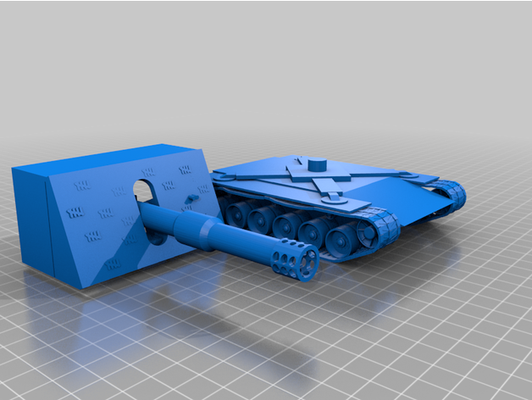 super dreadnought tank hunter by sonn0853 3d print model - Mito3D
