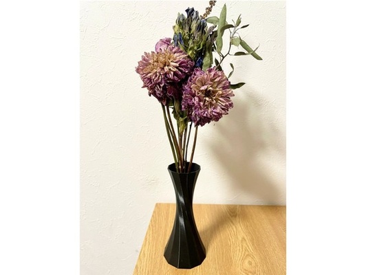 wave vase 01 by inabablog flower spiral vases mode 3d print model - Mito3D