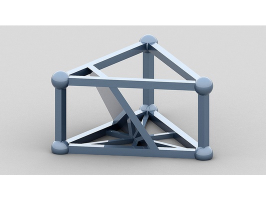 geometrico problema by friendlyplayer 3dsection 3d geometria design triangolo 3d print model - Mito3D
