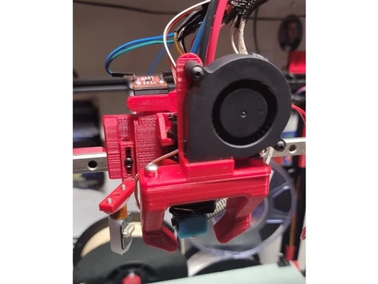 quick change mount corexy linear rail by sheljay888 3in1out 3 in 1 5015 blower fan duct adxl adxl345 bltouch printer creality ender 5 3d print model - Mito3D