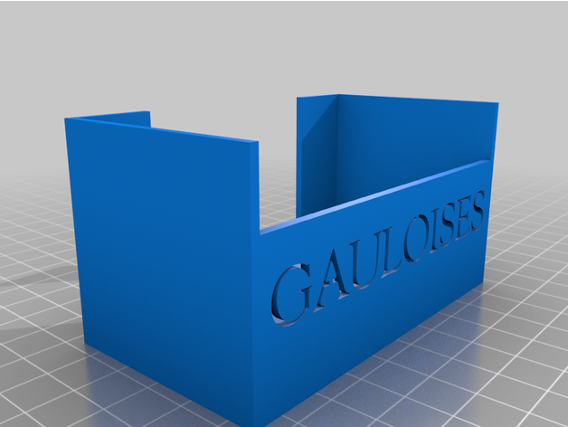 porta stecche di sigarette gauloises by pepisdonato 3D print model - Mito3D