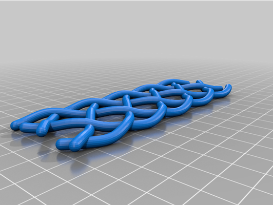 strand flechten code by openscaddad geflochten mathematik kunst polynorm 3d print model - Mito3D