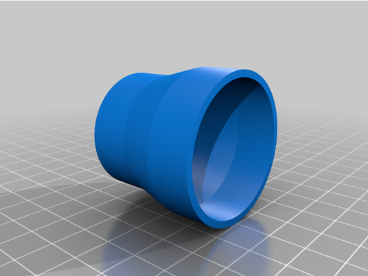 vacuum hose adapter 15 to 125 inch by itsbrian 3d print model - Mito3D