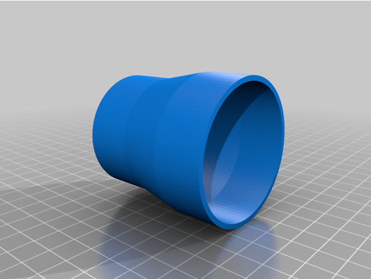 vuoto tubo flessibile adattatore 2 5 to 1 875 pollice by èbrian 3d print model - Mito3D
