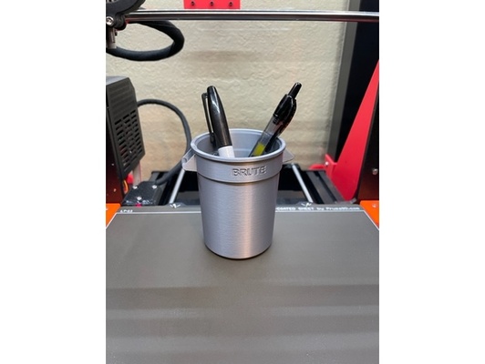 brute trash can pen holder by krazzzyb trashcan 3d print model - Mito3D