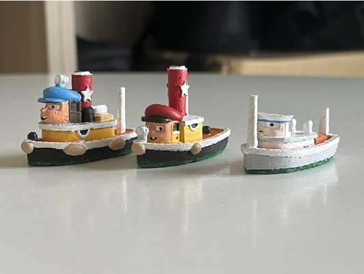 tugs mini mix by lunarbarbie boats david mitton robert cardona tencents thomas trains ttte 3d print model - Mito3D