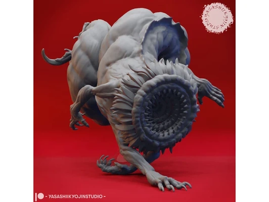 phaerimm - tabletop miniature by yasashii beast creature dnd gaming monster ttrpg 3d print model - Mito3D