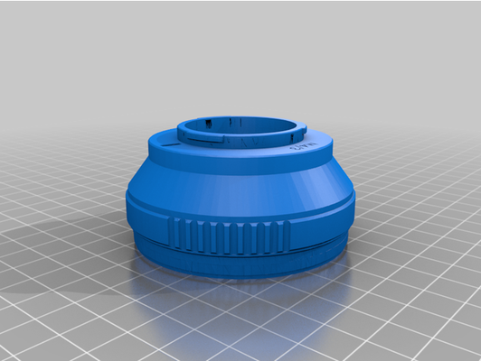 samyang 135mm to micro adaptateur mft by totoantibes lentille 3d print model - Mito3D