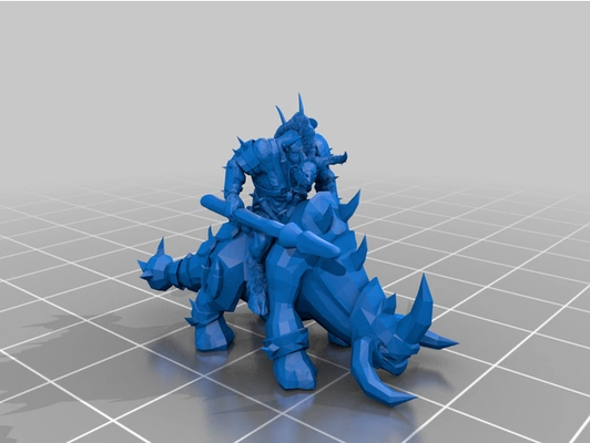 10mm minotaur rhinox riders counts-as ogre kingdoms by js stuff warmaster revolution 3d print model - Mito3D