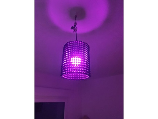 diamond lamp shade by pastaprint lampshade led light lightbulb 3d print model - Mito3D