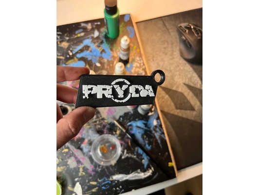 pryda logo & keychain by 3dgeex eric prydz ericprydz keychains techno 3d print model - Mito3D