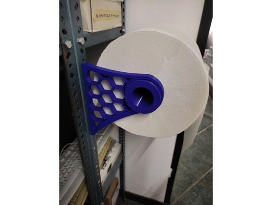 métal étagère monté papier serviette rouleau titulaire soutien by passavopercaso distributeur 3d print model - Mito3D