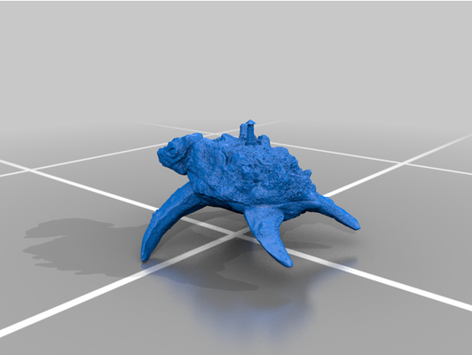 dragon turtle island by harriman101 dnd mini miniature prop tiles dungeon 3d print model - Mito3D
