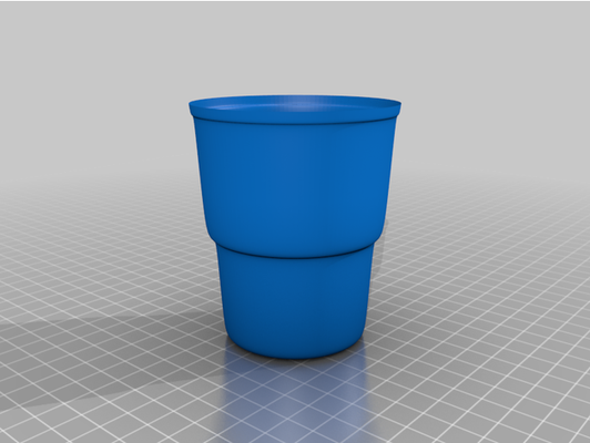 vaso semplice by edoesaine bicchiere tazza 3d print model - Mito3D