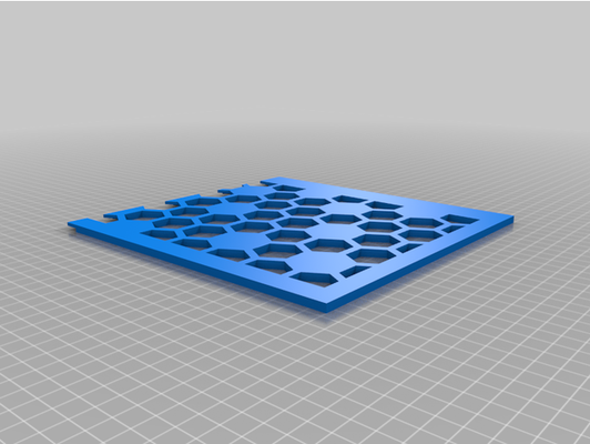 011 dynamic hexagon-mesh panel by shadowkrazee lianli o11 lian li 011d mpcnc add-on 3d print model - Mito3D