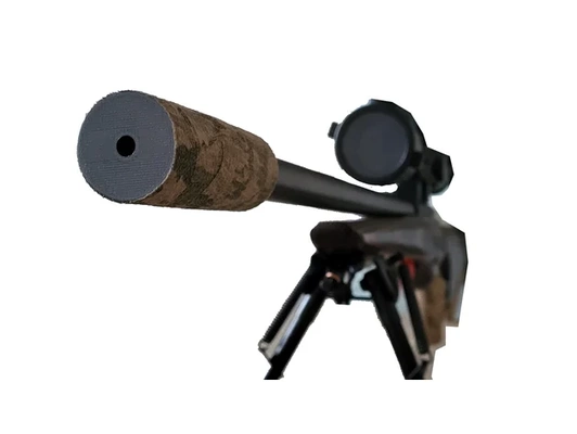 silenciador 1 2x20 unf 22 rifles cz457 amplio barril by penoso 22lr rifle 3d print model - Mito3D