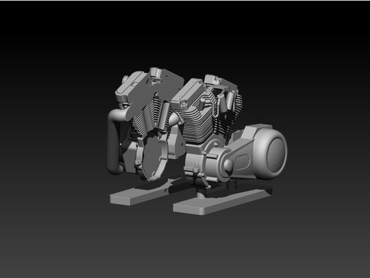 harley engine by bjwilliam 3d print model - Mito3D