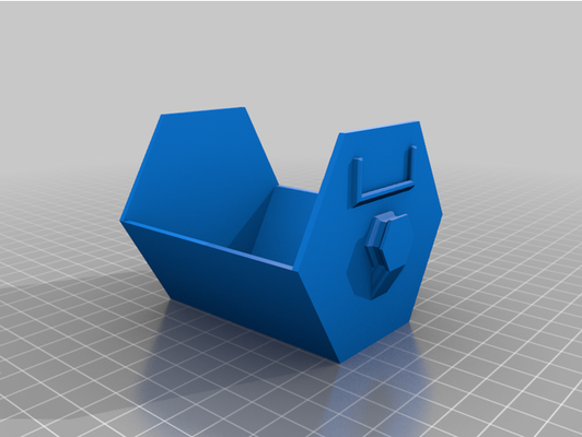 migliorato alveare cassetto by superyakish 3d cassetti stampato arte bidone scatola contenitore contenitori contemporaneo facile stampa to esagono esagonale favo conservazione modulare 3d print model - Mito3D