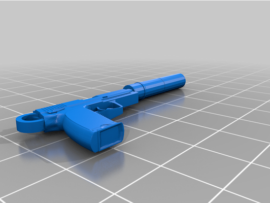 usp-s keychain by elpeiretti csgo small usp weapon 3d print model - Mito3D