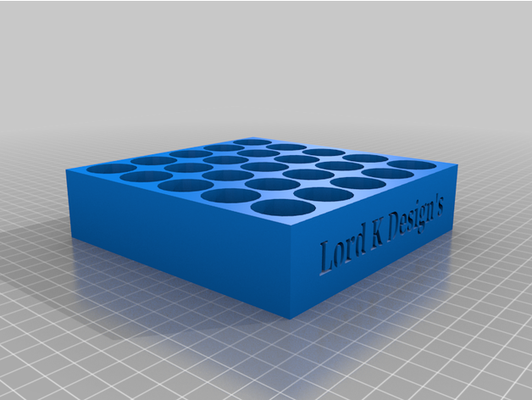 capsules 25 day pill tablet holder by lordk capsule pillbox container 3d print model - Mito3D