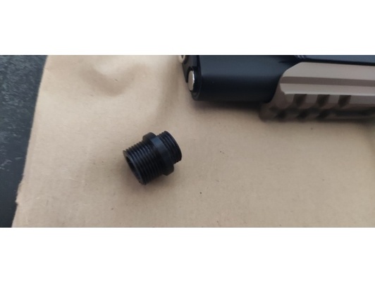 m1911 airsoft adapters by xfifi 12ccw 12 ccw 14ccw 14 adapter aesthetic accesories gbb barrel m1911a1 supressor thread tokyo marui 3d print model - Mito3D