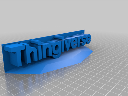 thingiverse logo stand by herr zeichen basteln 3d print model - Mito3D