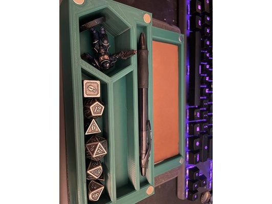 dungeons dragons dice mini tray by superbleeder box 3d print model - Mito3D