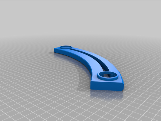 quadrilha curva peça by gravtrax 3d print model - Mito3D