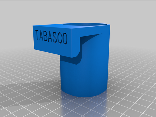 frigo porte tabasco titulaire soutien by enfants 3d print model - Mito3D
