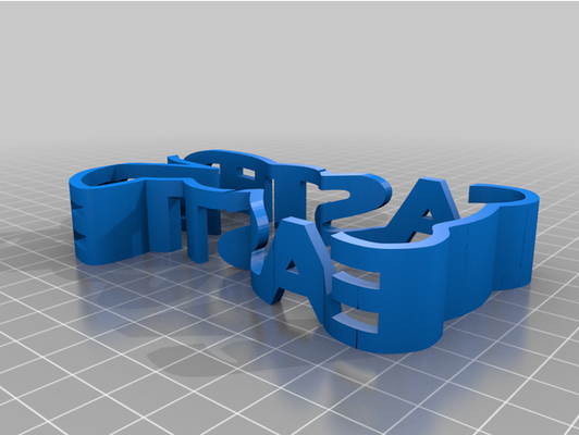 easter bunny text flip by bean5085 3d print model - Mito3D