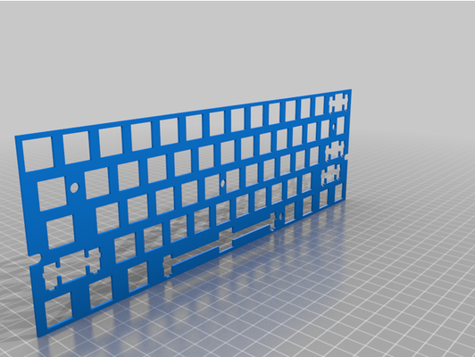 60 keyboard plate by pratyusharora17 3d print model - Mito3D