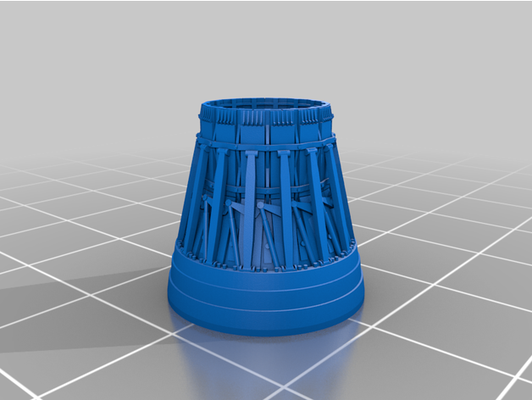 p&w f100 engine nozzle by wolf359battle 3d print model - Mito3D