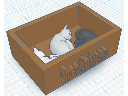 libre chatons boîte by kenma21 3d print model - Mito3D
