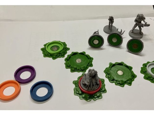 melma base nemesi magnetico by alexfe tavola gioco 3d print model - Mito3D