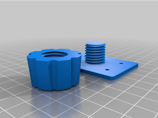 adjustable leveling foot by c4nn0nb4ll feet level 3d print model - Mito3D