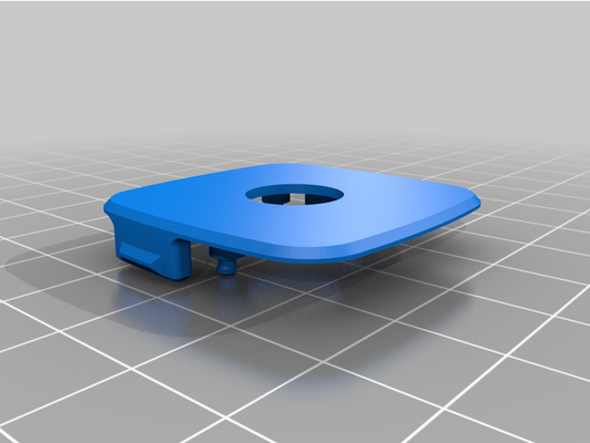 pi camera mount larger hole by prosthetichead 3d print model - Mito3D