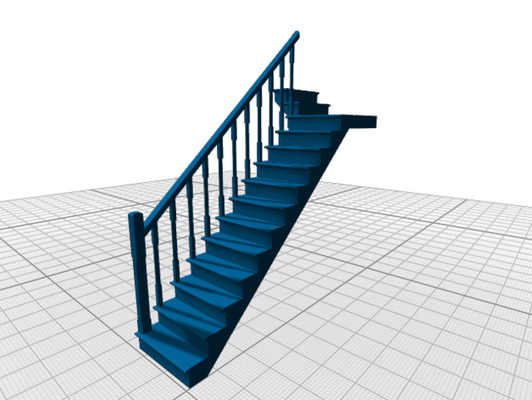 treppe landung wende by petercfindlay 00 spur 3d print model - Mito3D