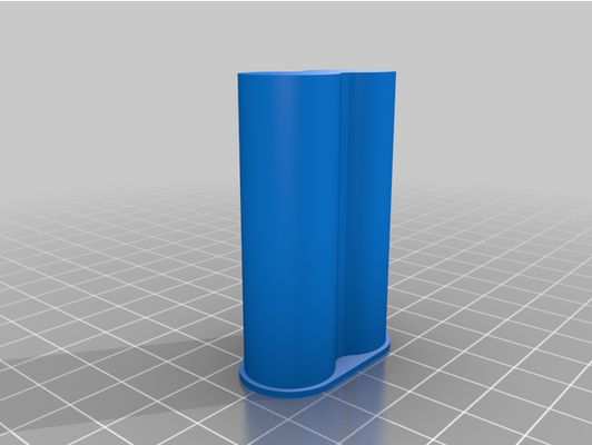 aa batterie lager fall mantel vase modus by firza halter unterstützung 3d print model - Mito3D