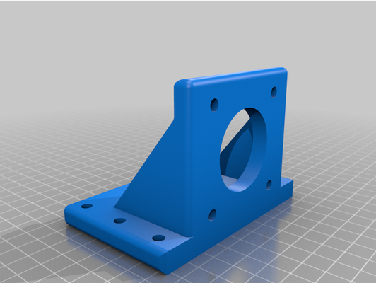 nema 23 motor mount by rajeshpachaikani nema23 adapter 3d print model - Mito3D