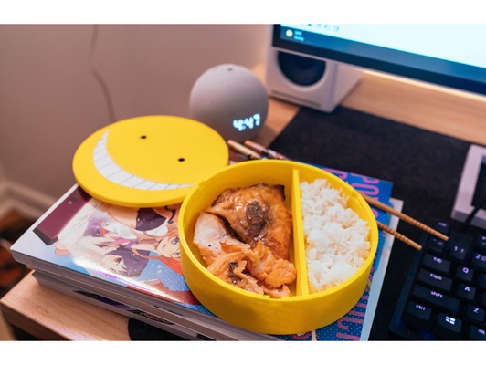 suikast sınıf bento kutu by uçmak kuş adam anime sahne bentobox japonca kültür gıda sefer tası öğle yemeği 3d print model - Mito3D