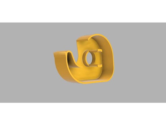 tape dispenser by matthew in ptown cutter household scotch single print holder 3d print model - Mito3D