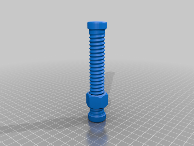 smooth long fidget bolt by yift 3D print model - Mito3D