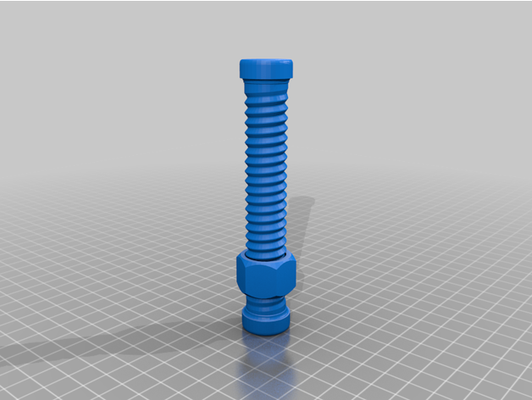 smooth long fidget bolt by yift 3d print model - Mito3D