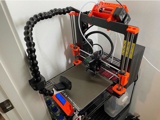 prusa i3 octoprint framboesa pi suporte ajustável câmera monte by flecha mk3 3d print model - Mito3D