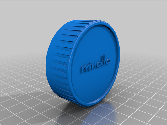 minolta mc md posterior lente gorra by nervios tapa 3d print model - Mito3D
