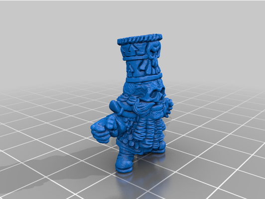 sp chaos skrull halfheight by bbbowser bloodbowl blood bowl dwarf fantasy football star player 3d print model - Mito3D