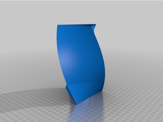 verdrehte dreieck vase by jmotsay tri twist modus 3d print model - Mito3D