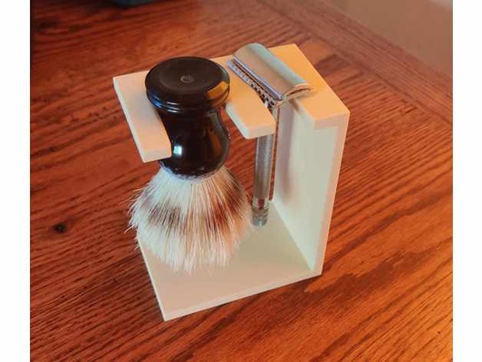 barbear ficar pé escova navalha by jeepingjohnny casa 3d print model - Mito3D